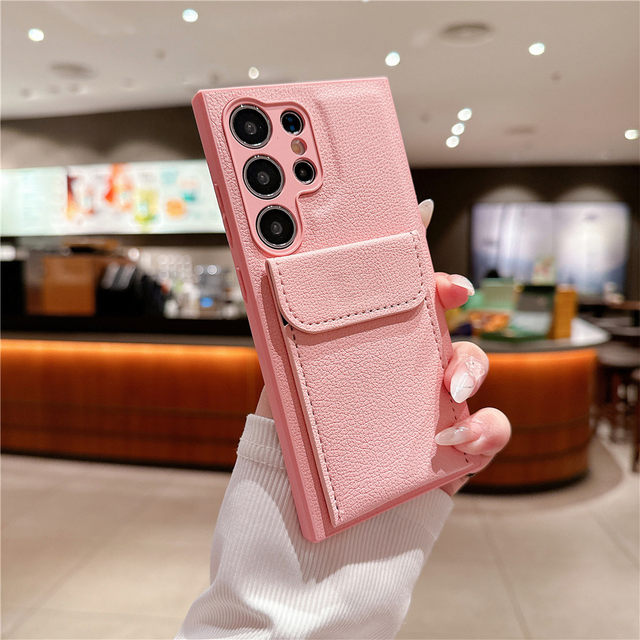 Camera Lens Protection Phone Case for Samsung Shockproof With Card Slots